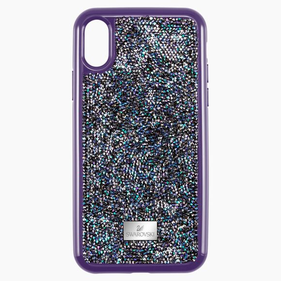 Swarovski GLAM ROCK SMARTPHONE IPHONE XS MAX Case In Purple - Picture 3 of 11